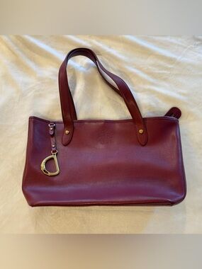 Ralph Lauren Classic Women's Tote Bag in Deep Burgundy
